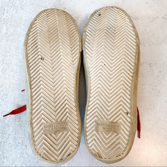 Like new - SAINT LAURENT Court Classic Diamond sneakers Sz 41 (size 10) - Picture 7 of 7